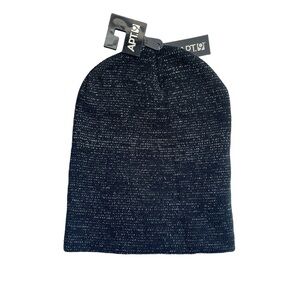 NEW!!! Apt.9 Black and Silver Sparkle Beanie Hat one size